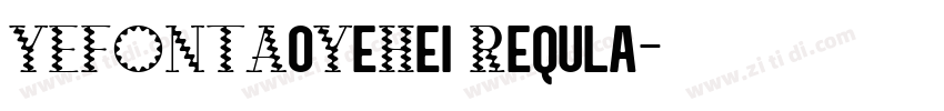 YEFONTAoYeHei Requla字体转换